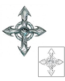 Cross Tattoo Religious & Spiritual tattoo | DGF-00168