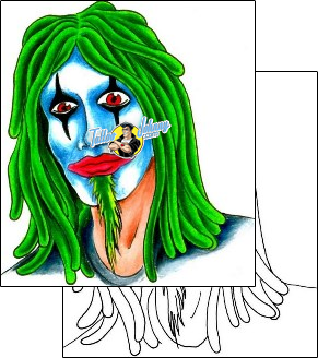 Horror Tattoo fantasy-clown-tattoos-don-furbush-dhf-00010