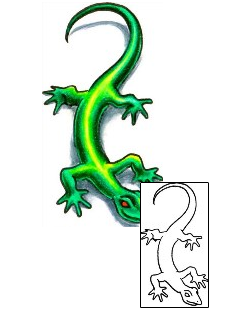 Lizard Tattoo Reptiles & Amphibians tattoo | DHF-00040