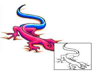 Lizard Tattoo Reptiles & Amphibians tattoo | DHF-00049