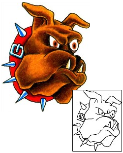 Dog Tattoo Animal tattoo | DHF-00087