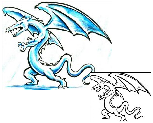 Dragon Tattoo Mythology tattoo | DHF-00143