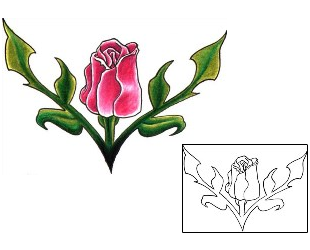 Rose Tattoo Specific Body Parts tattoo | DHF-00326