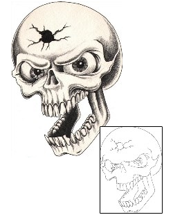 Skull Tattoo Horror tattoo | DHF-00382