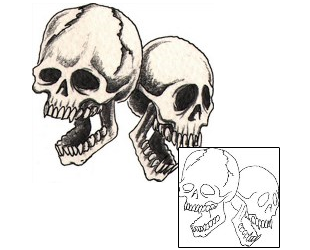 Skull Tattoo Horror tattoo | DHF-00386