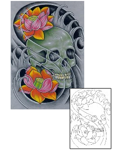 Horror Tattoo Specific Body Parts tattoo | DKF-00004