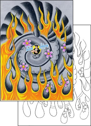 Fire – Flames Tattoo miscellaneous-fire-tattoos-dejan-zohar-dkf-00008