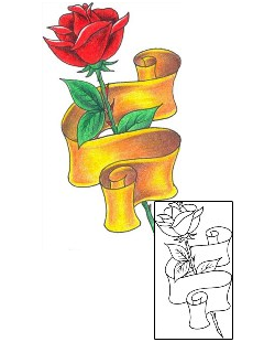 Rose Tattoo Plant Life tattoo | DKF-00045