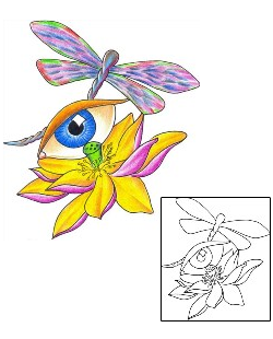 Eye Tattoo Insects tattoo | DKF-00088