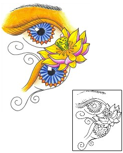 Eye Tattoo Miscellaneous tattoo | DKF-00094
