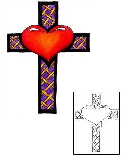 Cross Tattoo Religious & Spiritual tattoo | DKF-00220