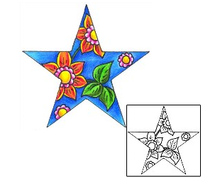 Star Tattoo Astronomy tattoo | DKF-00413