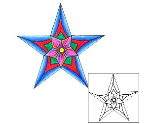 Star Tattoo Astronomy tattoo | DKF-00414