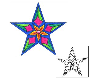 Star Tattoo Astronomy tattoo | DKF-00423