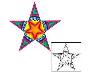 Star Tattoo Astronomy tattoo | DKF-00425