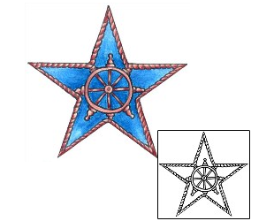Star Tattoo Marine Life tattoo | DKF-00426
