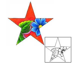 Star Tattoo Astronomy tattoo | DKF-00433