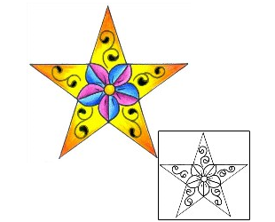 Star Tattoo Astronomy tattoo | DKF-00435