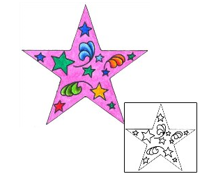 Star Tattoo Astronomy tattoo | DKF-00484