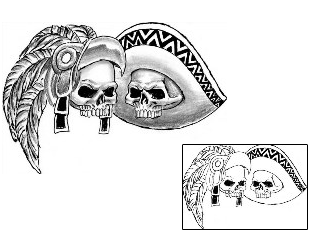 Skull Tattoo Miscellaneous tattoo | DLF-00019