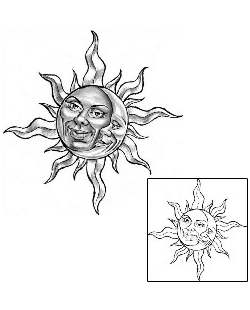 Moon Tattoo Astronomy tattoo | DLF-00036
