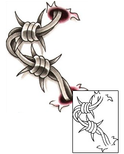 Barbed Wire Tattoo Horror tattoo | DMF-00002