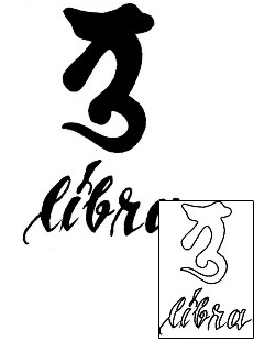 Libra Tattoo Zodiac tattoo | DOF-00010