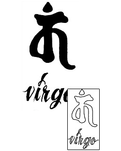 Virgo Tattoo Zodiac tattoo | DOF-00018