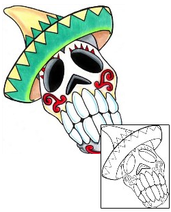 Mexican Tattoo Ethnic tattoo | DPF-00007