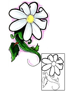 Daisy Tattoo Plant Life tattoo | DPF-00064