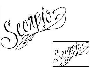 Scorpio Tattoo Zodiac tattoo | DPF-00188