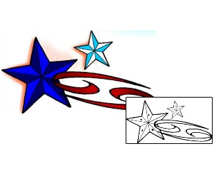 Star Tattoo Astronomy tattoo | DPF-00217