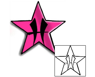 Star Tattoo Astronomy tattoo | DPF-00228