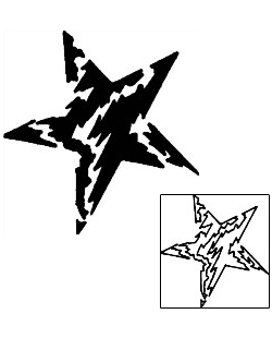 Star Tattoo Astronomy tattoo | DPF-00266