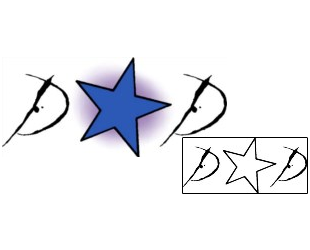 Star Tattoo Astronomy tattoo | DPF-00300