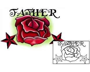 Rose Tattoo Plant Life tattoo | DPF-00304