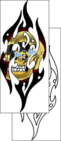 Skull Tattoo horror-skull-tattoos-don-primo-dpf-00450