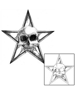 Skull Tattoo Horror tattoo | DUF-00039