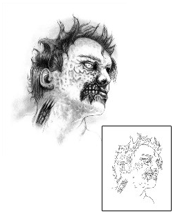 Zombie Tattoo Horror tattoo | DUF-00052