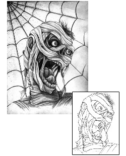Spider Web Tattoo Horror tattoo | DVF-00057