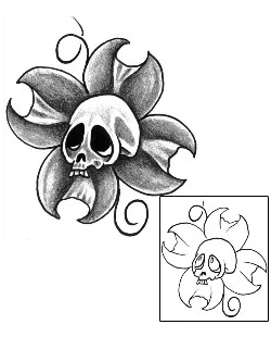Skull Tattoo Horror tattoo | DVF-00105