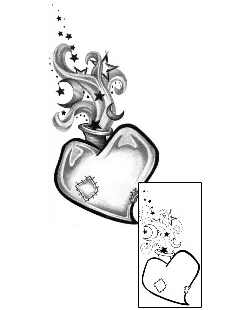 Sacred Heart Tattoo Religious & Spiritual tattoo | DVF-00111