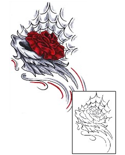 Spider Web Tattoo Plant Life tattoo | DVF-00114
