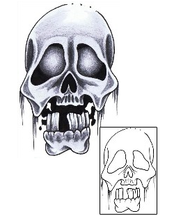 Skull Tattoo Horror tattoo | DVF-00121