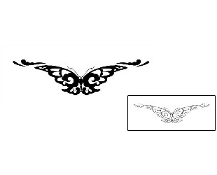 Butterfly Tattoo Specific Body Parts tattoo | DWF-00125