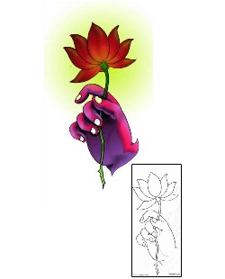 Lotus Tattoo Specific Body Parts tattoo | DWF-00169