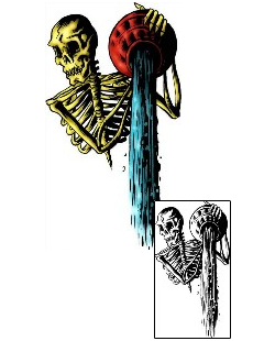 Skeleton Tattoo Horror tattoo | DXF-00007