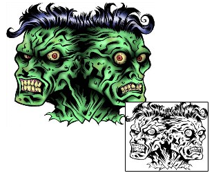 Zombie Tattoo Horror tattoo | DXF-00043