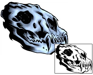 Skull Tattoo Animal tattoo | DXF-00050