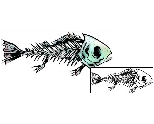 Fish Tattoo Marine Life tattoo | DXF-00066